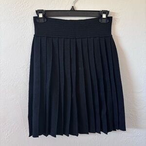 Pleated Wool Skirt